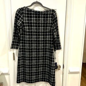 Tommy Hilfiger sheath dress, size 6, black/white check